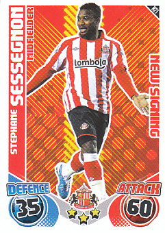 Stephane Sessegnon Sunderland 2010/11 Topps Match Attax New Signing #N21